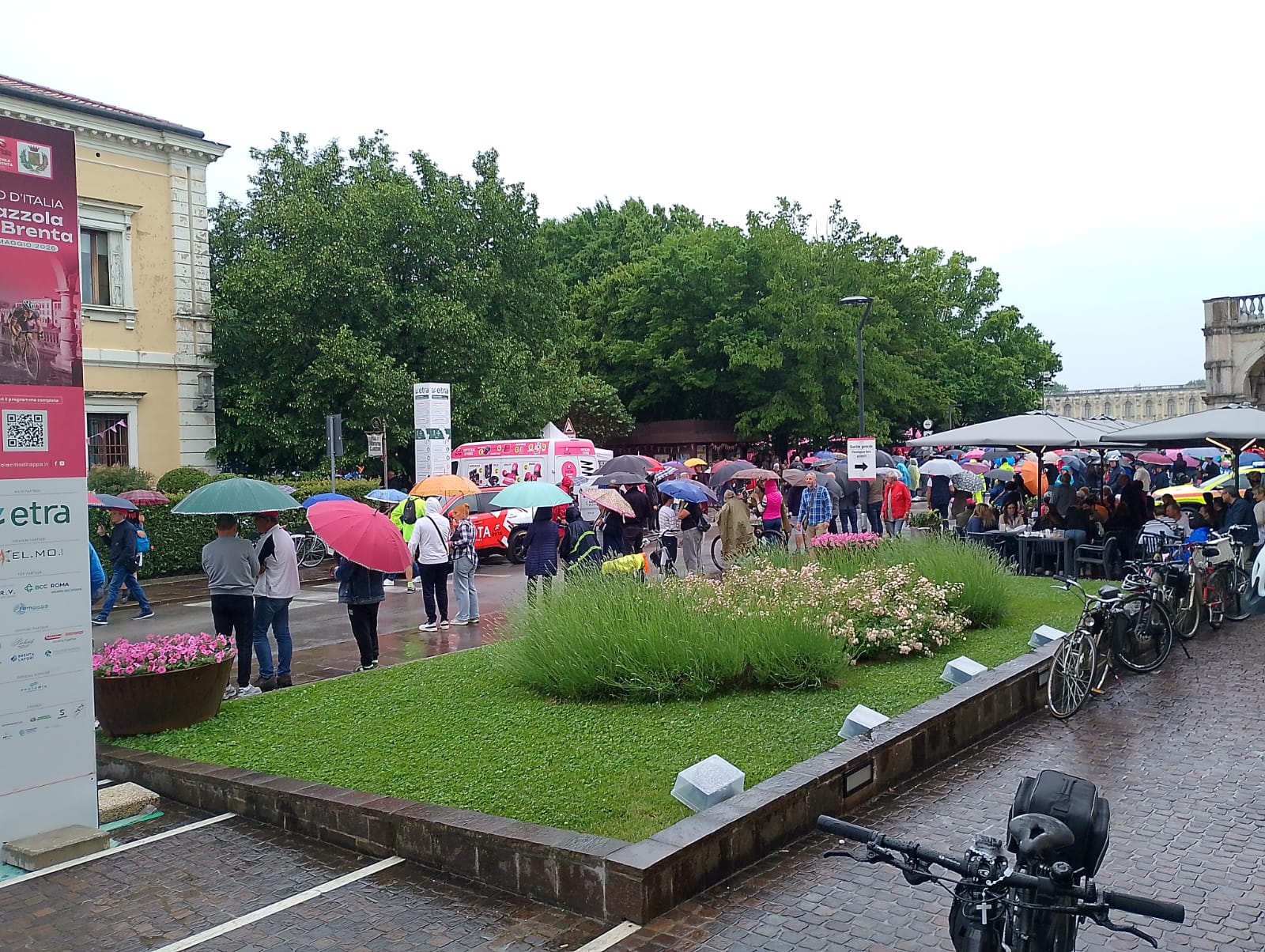 Piazzola sul Brenta alla partenza del Giro d’Italia